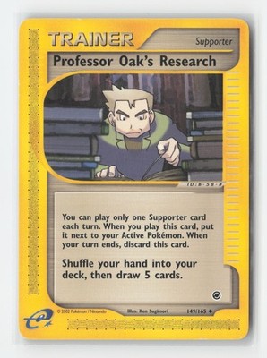 Professor Oak's Research 149/165 Uncommon Expedition Base Set Pokemon MP