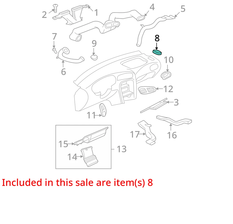SE ADAPTA A PARRILLA OLDSMOBILE ALERO 1999-2004 22659050 - NUEVO OEM 22659050 Foto 2 de 3