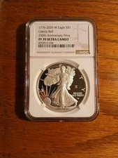 2026 W 250th Anniversary Privy Proof Silver Eagle NGC PF 70  INCLUDES OGP 