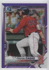 2021 Bowman Chrome Prospects Mega Box Purple Mojo Refractor Triston Casas uk2