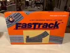 Lionel Trains Fastrack 6-12017 Manual O-36 Left Hand Switch Track O Gauge Turn