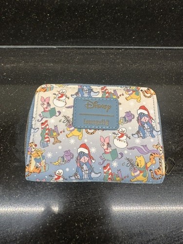 Loungefly Disney Winnie The Pooh Piglet Holiday Christmas Mini Zipper Wallet