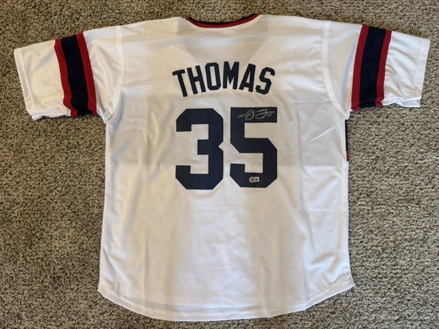 FRANK THOMAS SIGNED AUTO CHICAGO WHITE SOX BIG HURT JERSEY BGS BAS AUTOGRAPHED D
