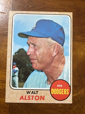1968 Topps Baseball #472 Walt Alston..Dodgers