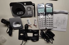 VTech CS5229-2 DECT 6.0 2-Handset Cordless Phones Vintage Answering System