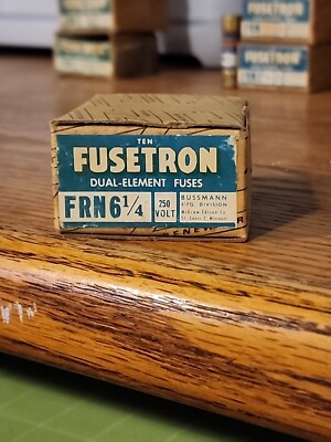 Bussman Fusetron Dual Element Time Dlay Class K5 Fuse, FRN 6 1/4 (Lot of 10)