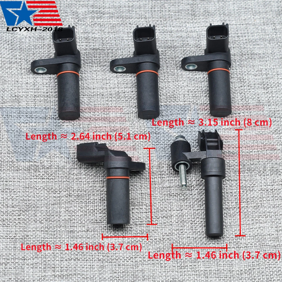 4x Árbol de levas y 1x Sensor de posición del cigüeñal para Ford F-150 Explorer Mustang EE. UU. Foto 2 de 4