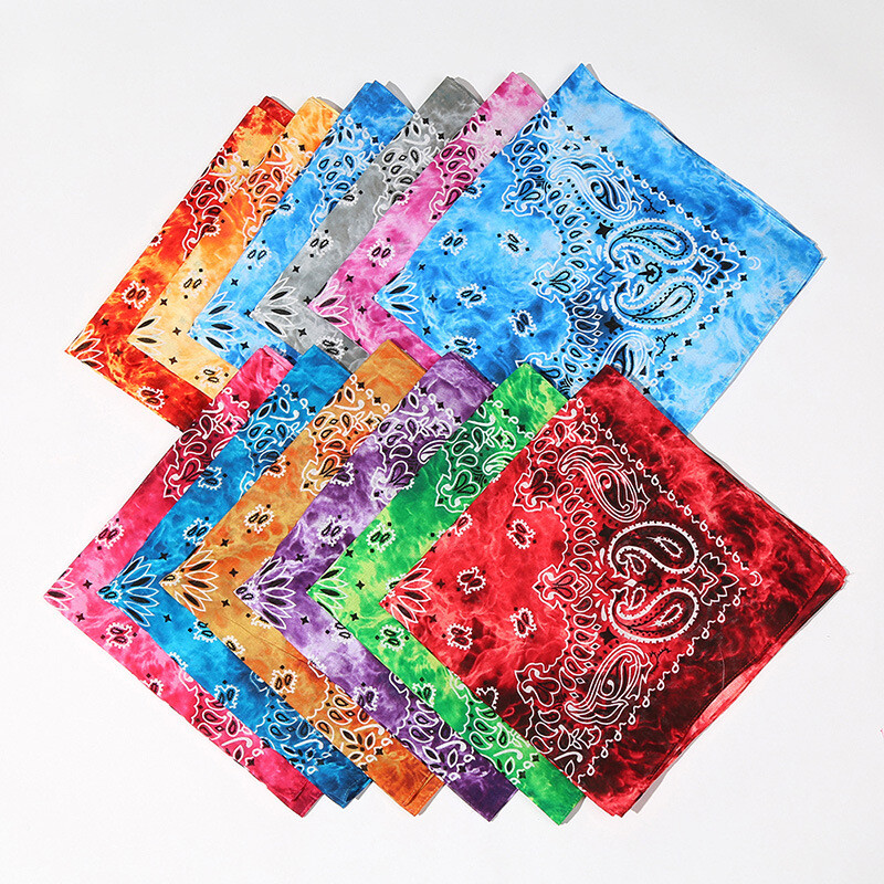 Tie Dye Unisex Hair Scarf Bandana Hijab Neck Wrap