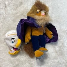 Disney Store Beauty  The Beast bean bag plush lot