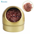 Welding Soldering Solder Iron Tip Cleaner Ball Gold Cleaning Wire Balls & Base