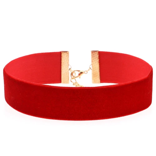 2Pcs Wide Soft Velvet Gothic Choker Collar Necklace Party Nightclub Punk Jewelry - Picture 7 of 40