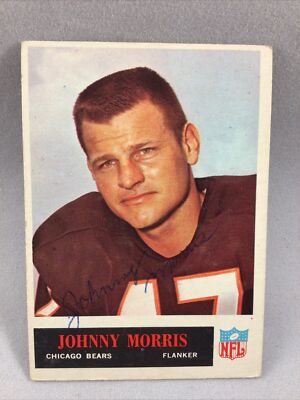 Johnny Morris -Santa Barbara- Chicago Bears Autographed Card