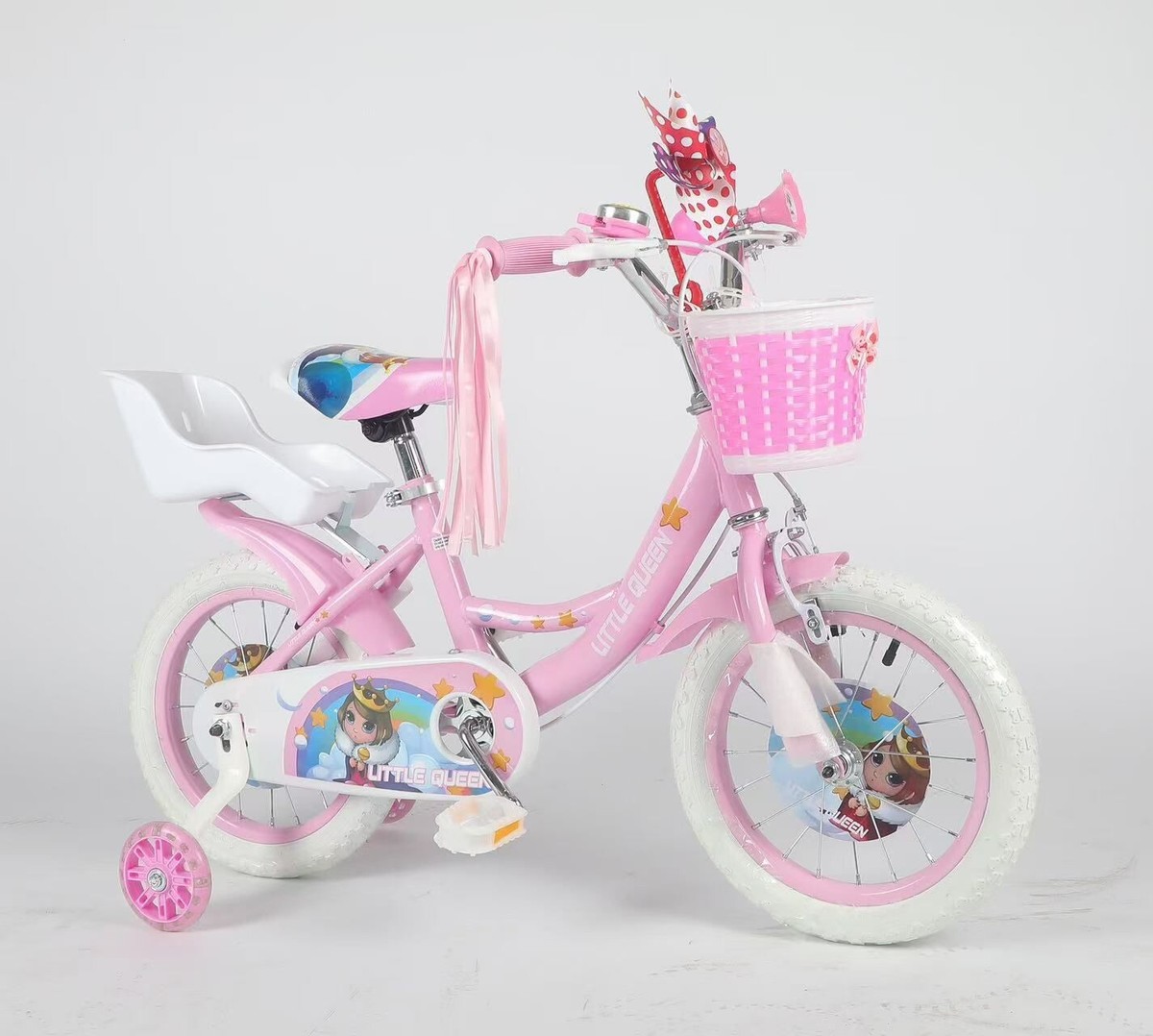 Little Girl Pink Bicycles Aussie Baby Supermax Pink Butterfly