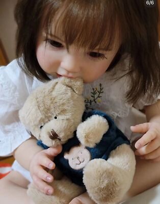 Realistic Sweet Adorable 24'' Reborn Baby Dolls Cloth Body Handmade Real Life Toy