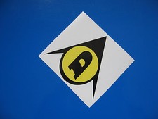 DUNLOP D Race Car Bike stickers/decals (handed) x 2