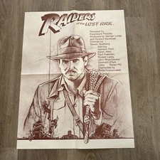 Raiders Of The Lost Ark 1980’s Original Movie Poster  Spielberg Ford Lobby Card