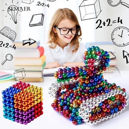 Neodym Magnete Starke Kugeln 5 mm Ø - Puzzle- Spiel-Würfel 8 Farben -216tlg - Bild 3 von 14
