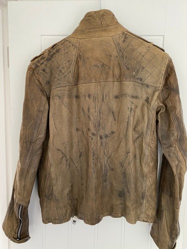 ALL SAINTS Lindaman Lederjacke in Elefant - guter Zustand Large - Bild 2 von 6