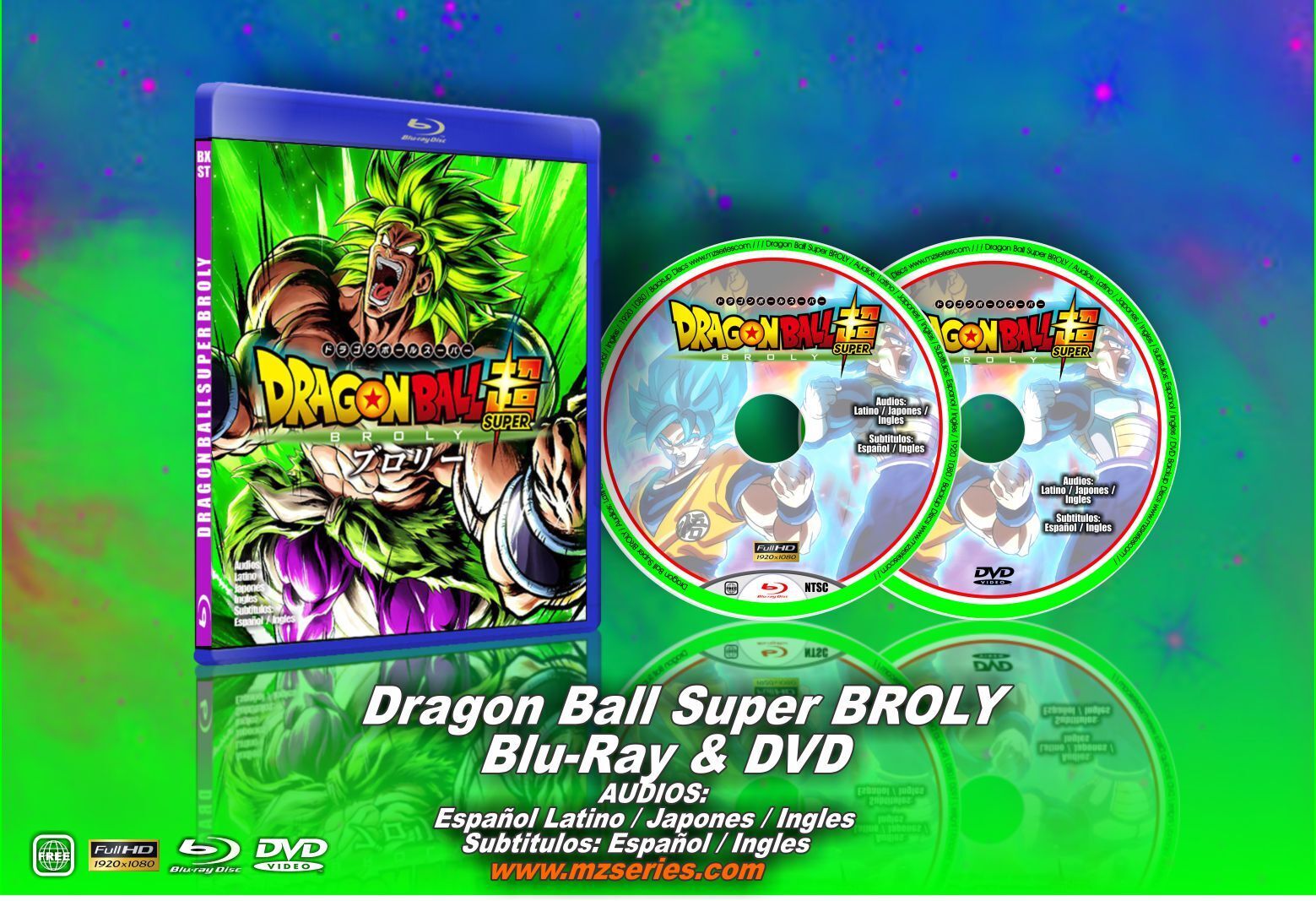 Dragon Ball Super Broly BluRay & DVD Latino, ingles japones subts esp ing  boxset | eBay