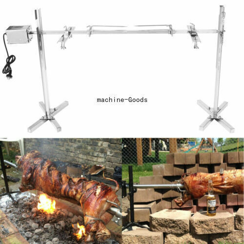 stainless steel big Grill Financial sales sale Rotisserie Charcoal Rod Roaster Spit B Max 40% OFF