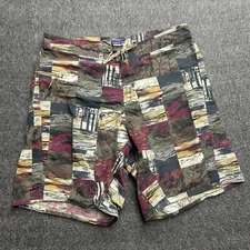 Patagonia Board Shorts Mens 36 Wavefarer  Zip Pocket Swim National Park Trunks