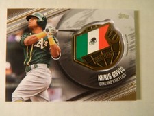 2020 Topps Gold Global Games Medallion Card  of Kris Davis - Athletics  # 31/50 