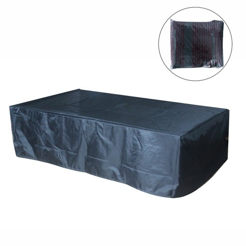 52 Inch Outdoor Concrete Propane Gas Rectangle Fire Pit Table in Dark Gray Color - Picture 7 of 11