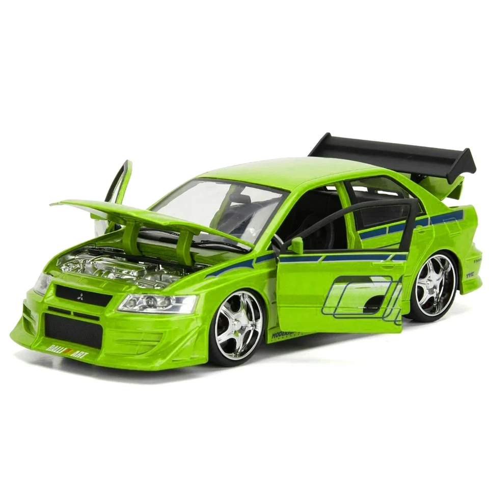 Fast & Furious BRIAN'S MITSUBISHI LANCER EVLUTION VII Die Cast 1/24 Jada Toys - Immagine 3 di 4