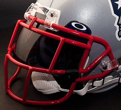 NEW ENGLAND PATRIOTS NFL Schutt EGOP Football Helmet Facemask/Faceguard  (RED)