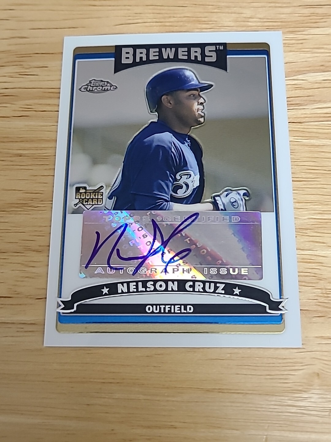 2006 Topps Chrome #346 Nelson Cruz Milwaukee Brewers Autograph Rookie $$$