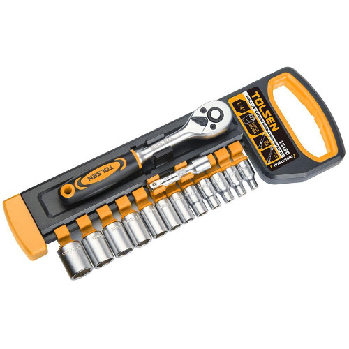 Offerta Set 14pz Cricchetto 1/4" Bussole Acciaio Professionale
