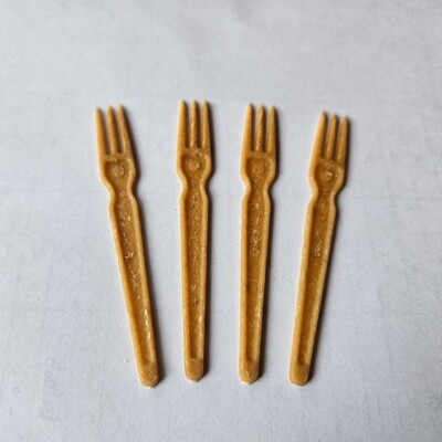 1000 Pommes Spieße 8cm Kunststoff Plastik Mehrweg