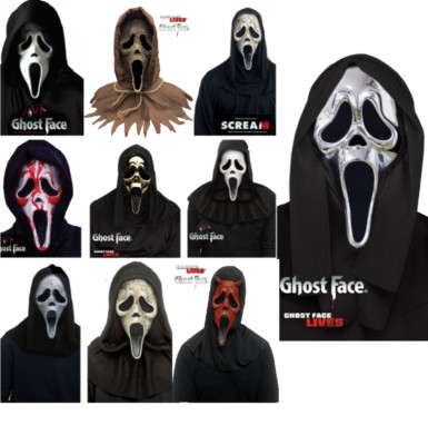 Scream Maske Offiziell Gespenstergesicht Fun World Lizenziert Kostüm Halloween