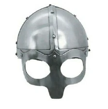 Viking Mask Deluxe Helmet, Medieval Reproduction Helmets With Liner & Chin Strap