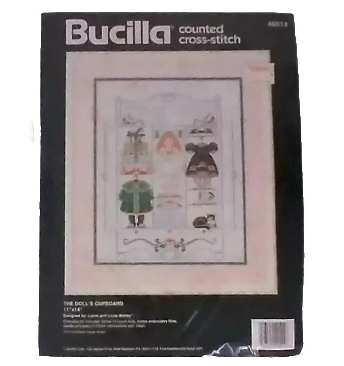 Bucilla Foto Juguetes, muñecas y osos Kits de Punto de Cruz