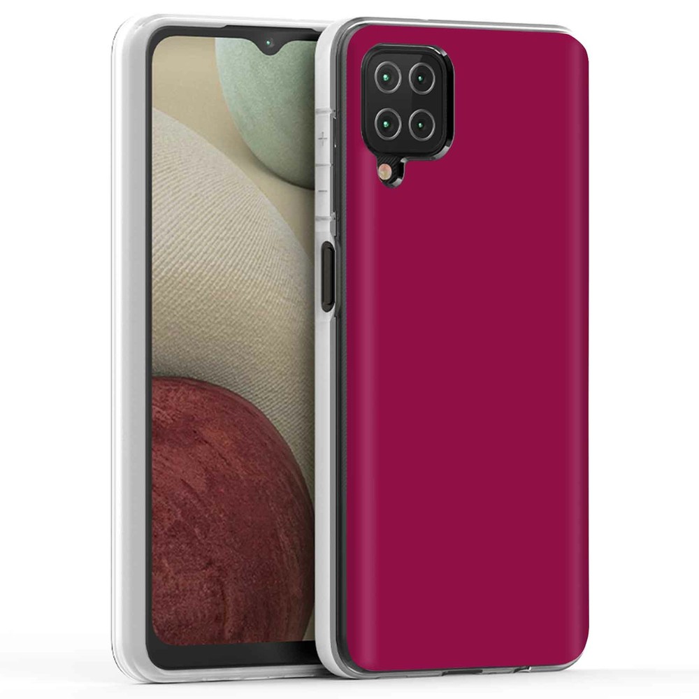 Red Violet Floral Phone Case for Samsung Galaxy A12 - US Seller  