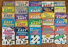 Lot of 6 All Easy Dell Penny Press Crossword Puzzle Books Express Favorite Good