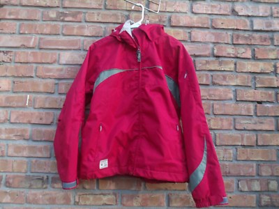 Descente DNA Ski Snowboard Hooded Coat Jacket Womens size 10 Red ion bodies 