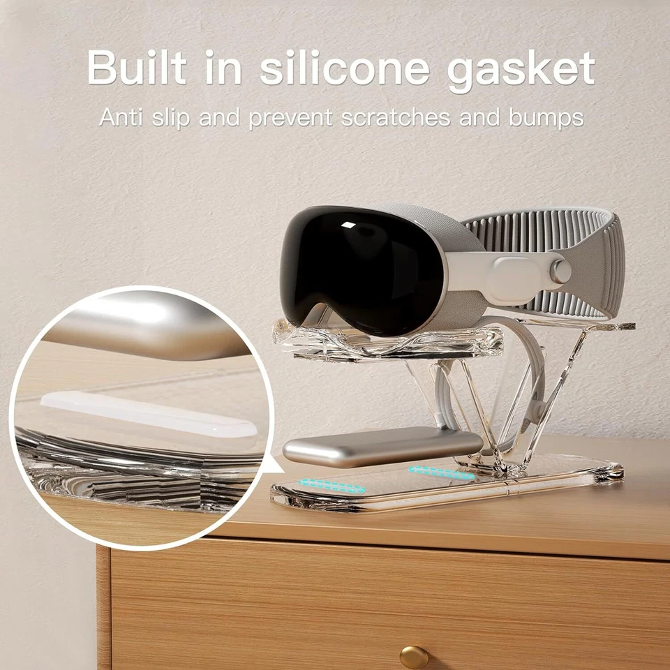 Linkeet Stand Holder for Apple Vision Pro/Meta Oculus Quest 3/2 - Acrylic - Image 3 of 4