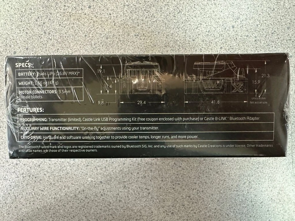 Castle Creations Mamba Micro X2 Waterproof 1/18 Scale Brushless ESC 010-0169-00 - Image 4 of 4