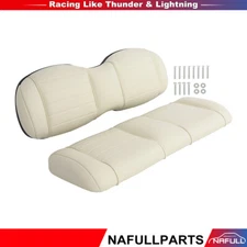 Universal Deluxe Seat Bottom & Back Cushion Set for Club Car EZGO Yamaha White