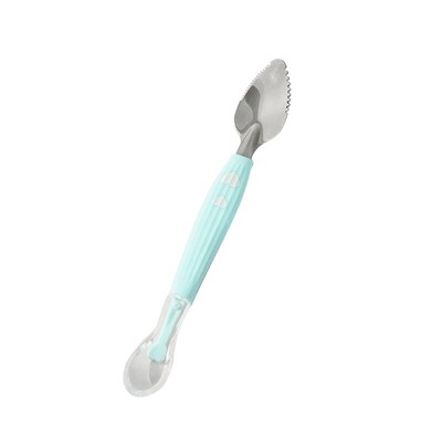 Toddler Multipurpose Spoon Infant Feeding Spoon Stainless Steel Scraper Spoon