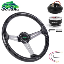 14" Acrylic Steering Wheel Quick Release Hub Adapter 174H For Ford Mustang 84-04
