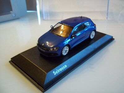 VW Scirocco III (Typ 13) * Rising Blue Met. * 1:43 * orig. VW Modell * OVP & Neu