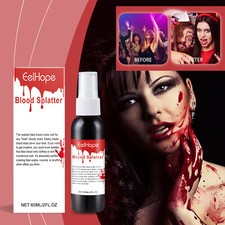Halloween Fake Blood Spray-Washable Vampire Makeup  Costume Accessory for Party