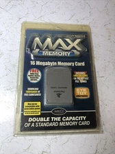 New - DATEL DESIGN MAX MEMORY (Playstation 2 PS20 Sealed with 16MB Memory Card