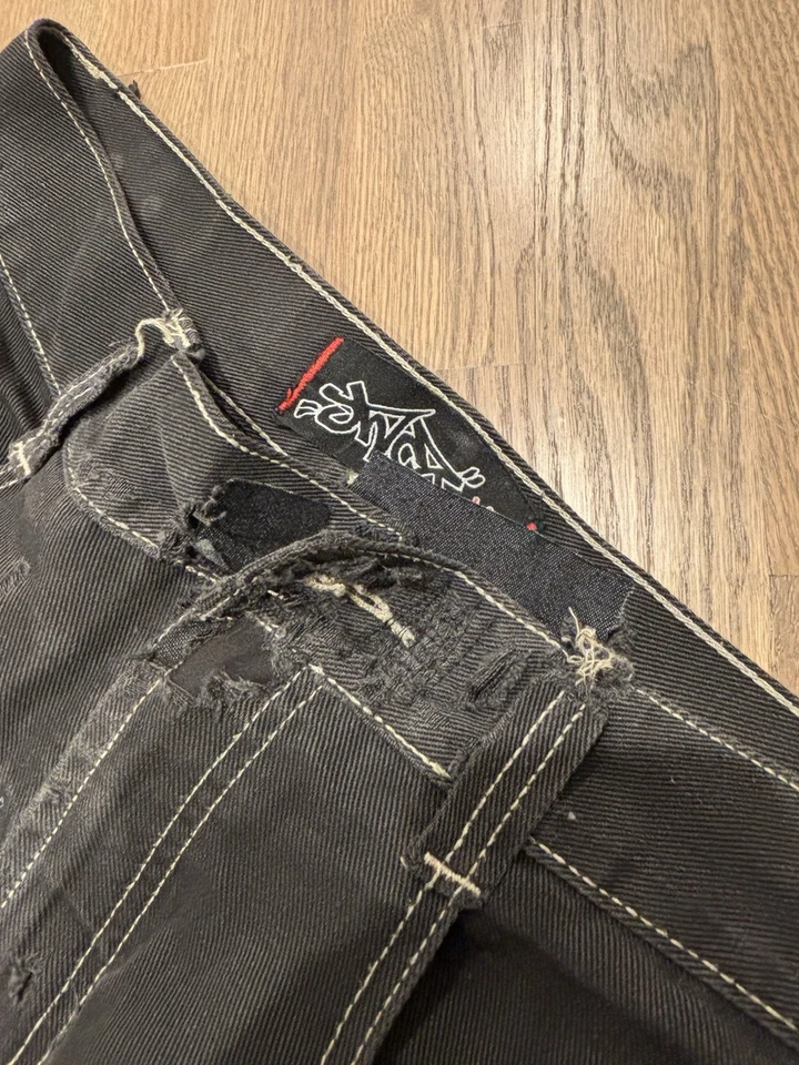 Jeans JNCO Skunk Vintage, desgastados, 32x30, hechos en EE. UU. Foto 4 de 4