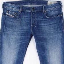 Mens Diesel ZATINY 008XR Bootcut Blue Jeans W36 L30
