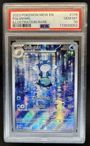2023 Pokemon SV 151 Poliwhirl Illustration Rare #176/165 PSA 10 GEM MINT