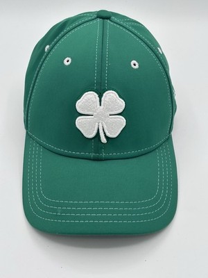 BLACK CLOVER Live Lucky Kelly Green A-Flex Fit S/M Baseball Hat Cap Golf Preppy